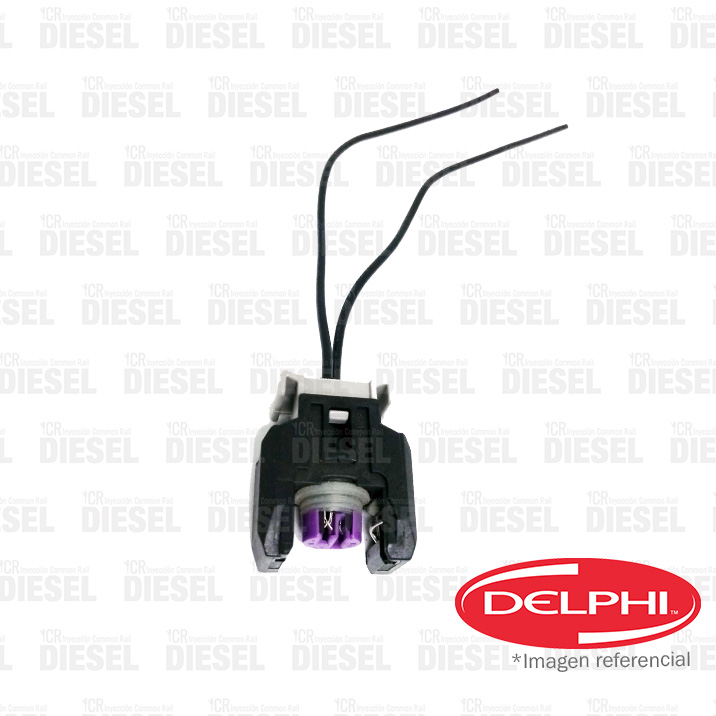 4 X conector eléctrico/Enchufe de inyector diesel-Mercedes C250 CDI Delphi Piezo 