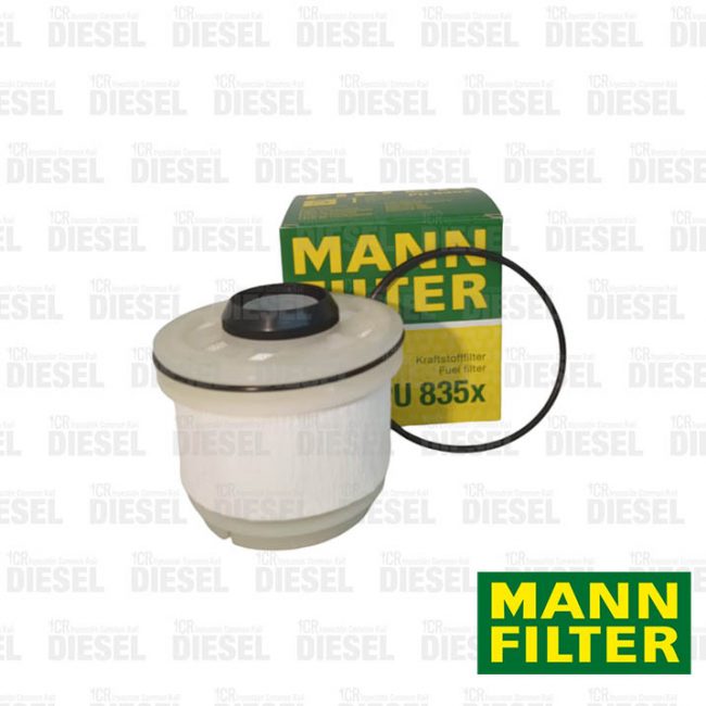 Filtro combustible (Elemento) Mitsubishi L200 - Montero 2.4 (2013-2022) - 2.5 (2011-2016) / Toyota Hilux 2.5 - 3.0 (2005-2015) / Ford Ranger - Mazda BT50 2.2 - 3.2 / Chevrolet Dmax 2.5 (2015 -on) Código PU835/6 MANN