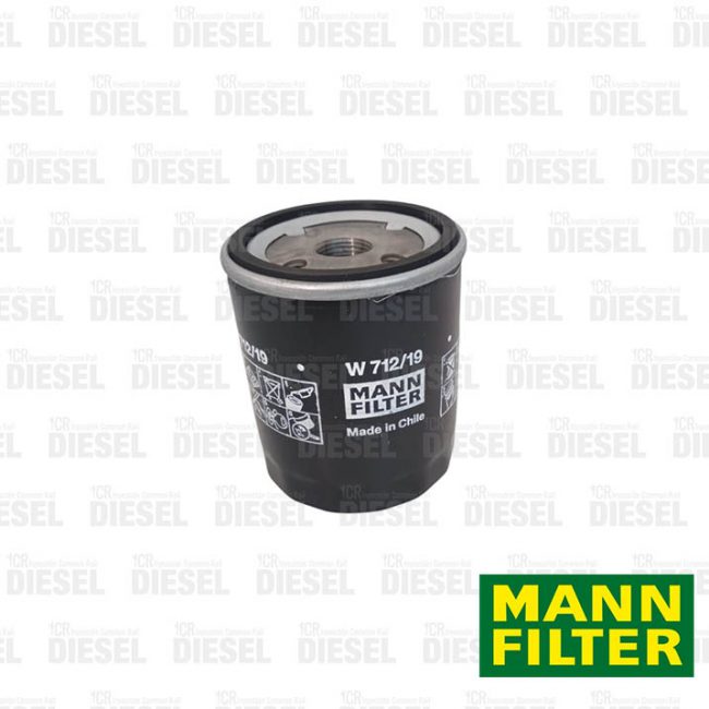 Filtro Aceite Toyota Hilux 2.4 (2016-2020) - 2.5 (2005-2015) / Ford Ranger - Mazda BT50 2.5 (2006-2012) Código W712/19 MANN