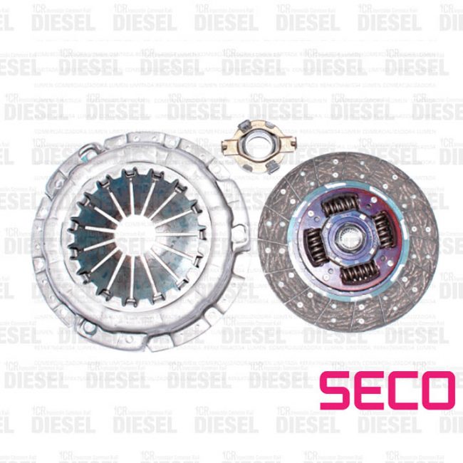 Kit embrague (Disco, Prensa y rodamiento) Hyundai Porter Hr 2.5 (2012-2019) / Kia Bongo 2.5 (2010-2015) - Frontier 2.5 (2012-2019) D4Cb Código 41100-47000 Seco