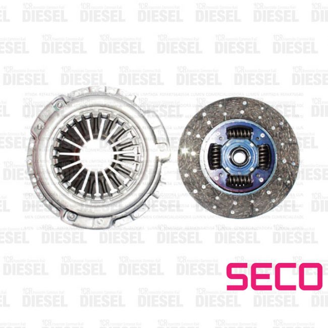 Kit embrague (Disco y Prensa) Nissan Navara 2.5 D40T (2007-2013) / Terrano D22 2.5 (2002-2010) - 3.0 (2003-2006) Código 30001-Vk000 Seco Corea