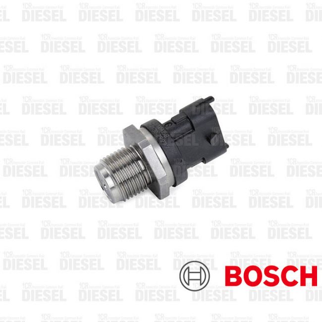 Sensor de presión de riel Bosch Fiat Doblo - Fiorino 1.3 - 1.9 (2000-2015) - Ducato 2.3 - 3.0 (2002-2012) / Iveco Daily 2.3 - 3.0 (2006-2012) Código 0281006158
